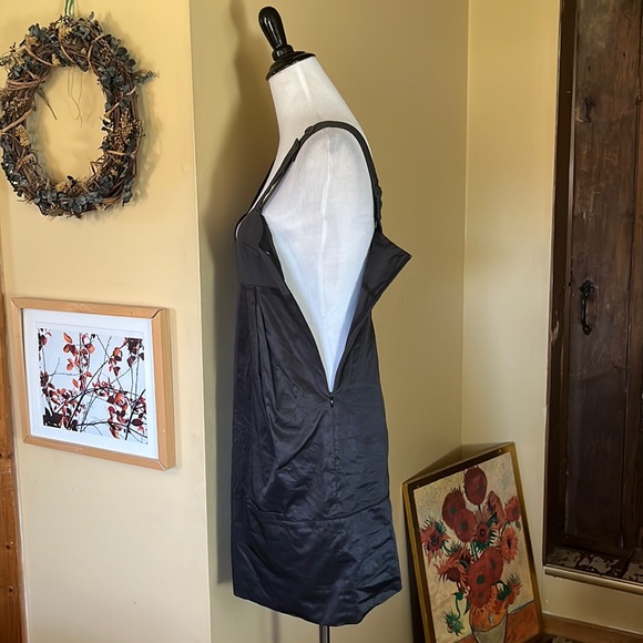 SEE by CHLOE Size 6 TankDress Empire Waist Logo-Button "overall" Straps Overalls - Picture 9 of 17